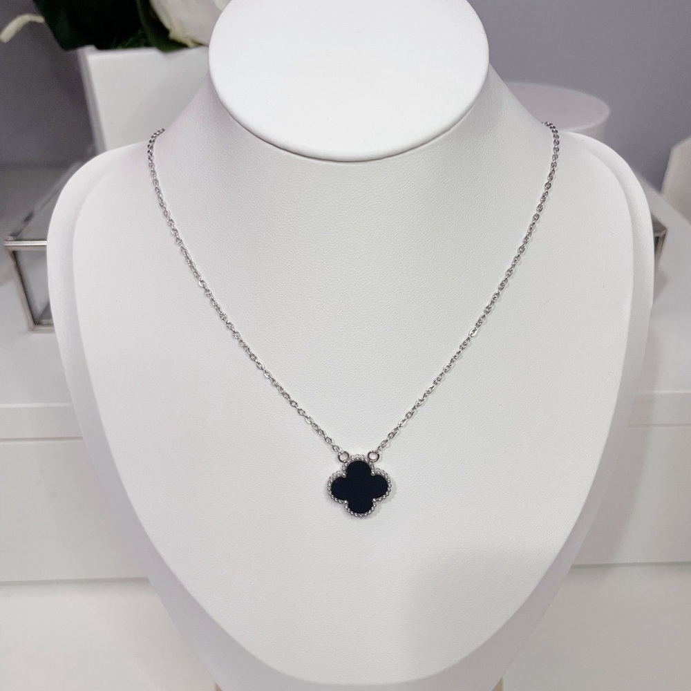 RESTOCKED 🔃 Black Clover Silver Chain Necklace